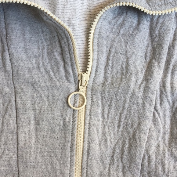 ZARA Oversized Half- Zip Texture Weaved Sweatshirt - Picture 4 of 10